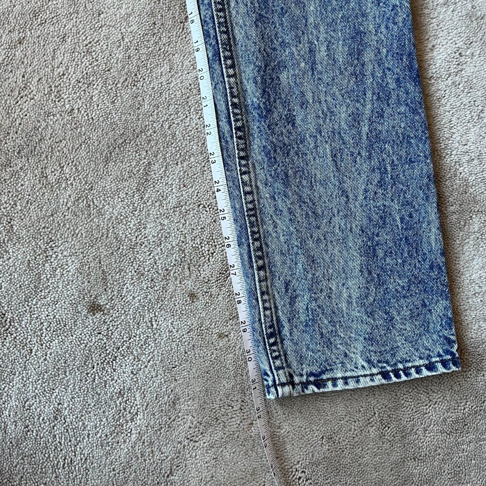 Vintage Levi's 505 Orange Tab Student Fit Acid Wash Jeans, W28 L31.5 - Picture 8 of 13